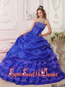 15th Birthday Party Dresses in Royal Blue with Beading