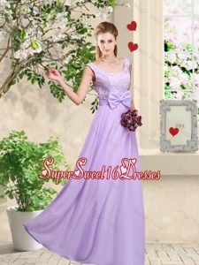 Exclusive Straps Beaded Quinceanera Dama Dresses with Mini Length
