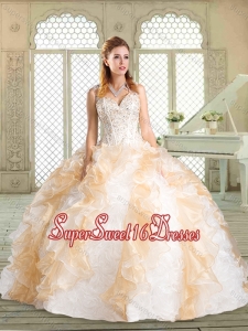 Lovely Sweetheart Quinceanera Dresses with Paillette and Ruffles