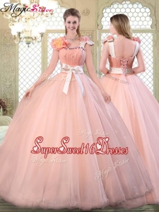 Discount Asymmetrical Sweet Sixteen Dresses with Bowknot