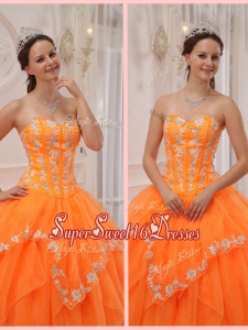 New Ball Gown Appliques and Beading Sweet 16 Dresses for 2016