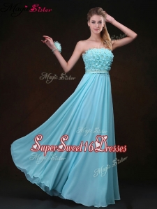 Beautiful Empire Strapless Quinceanera Dama Dresses with Appliques