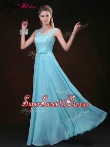 Sweet Scoop Lace Quinceanera Dama Dresses with Lace