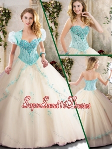 Beautiful Sweetheart Sweet Sixteen Dresses with Appliques