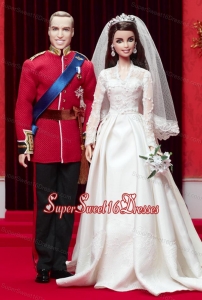 A Line Wedding Dress To Barbie Doll With Lace