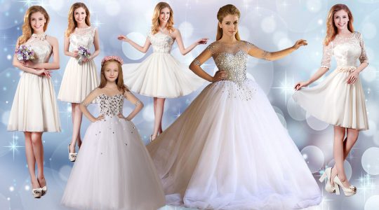 Glamorous Floor Length Lace Up Vestidos de Quinceanera White for Wedding Party with Beading