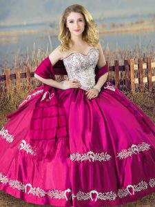 Sleeveless Floor Length Quinceanera Dresses and Beading and Embroidery