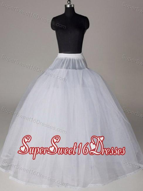 Hot Selling Organza Ball Gown Floor Length Wedding Petticoat