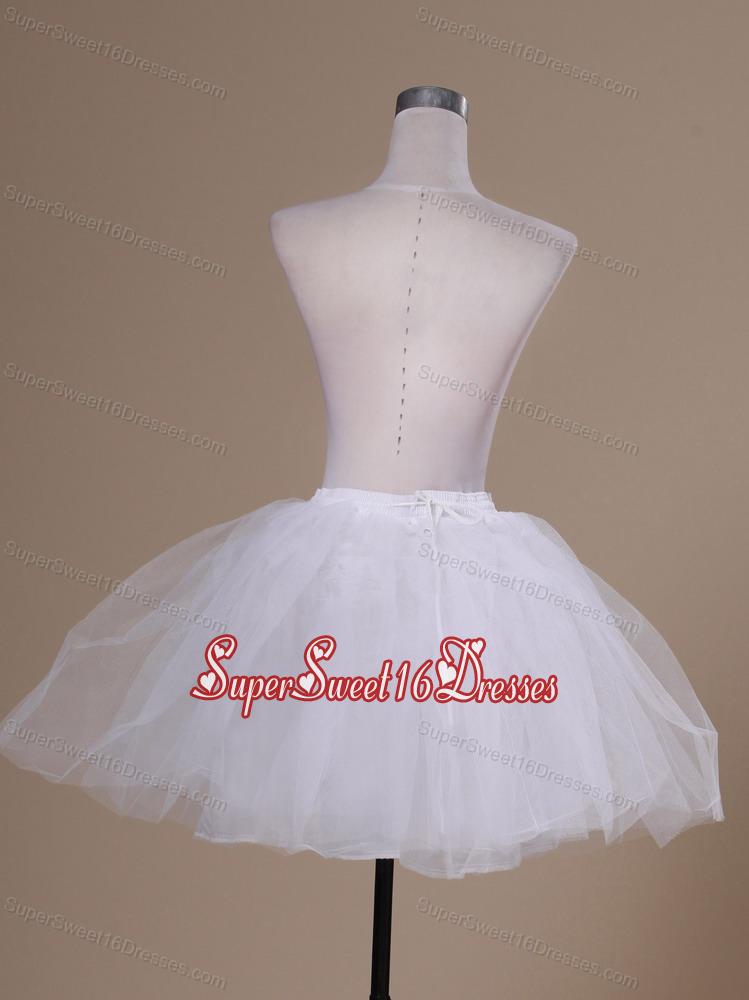 Simple Tulle Mini Length Prom Petticoat