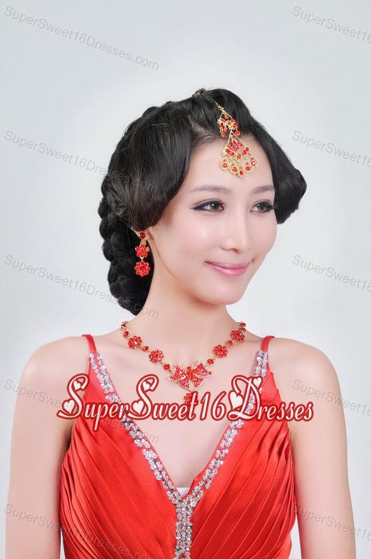 Alloy With Clear Rhinestone Jewelry Sets