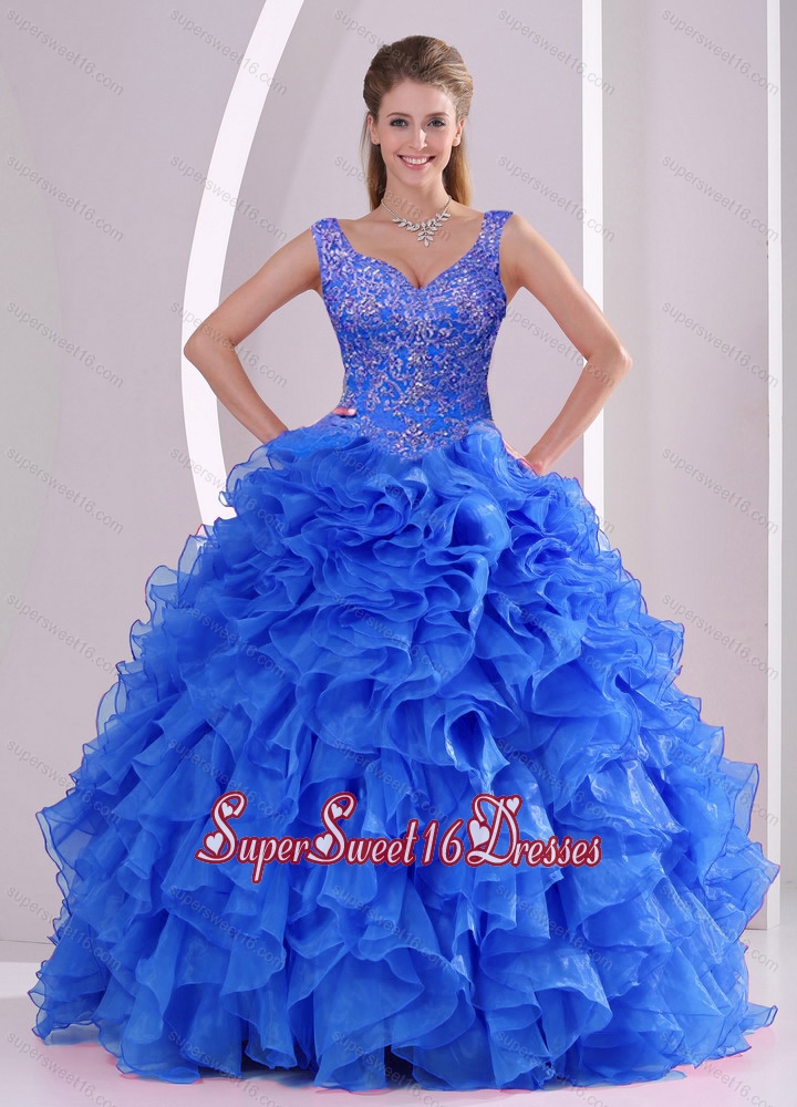 Exquisite Beading and Ruffles Sweet 16 Dresses for 2015