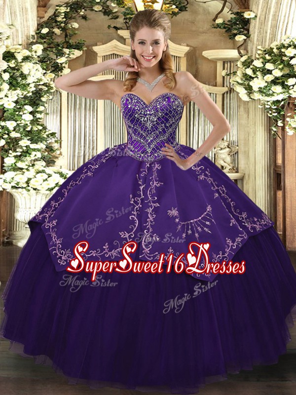  Sleeveless Pattern Lace Up Sweet 16 Quinceanera Dress