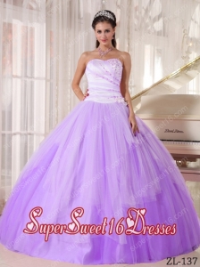 Beautiful Ball Gown Sweetheart Beading 15th Birthday Party Dresses in Lavender and White