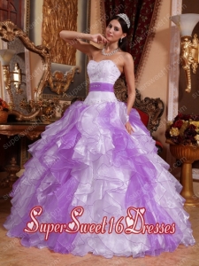 Multi-colored Ball Gown Popular Sweetheart Organza Beading and Ruching Sweet 16 Dresses