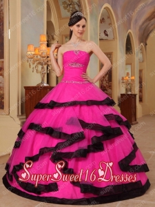 Colour Strapless With Floor-length Organza Appliques For Sweet 16 Ball Gowns