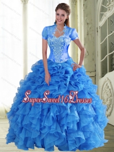 Exclusive Appliques and Ruffles Sweetheart Military Ball Dresses for 2015