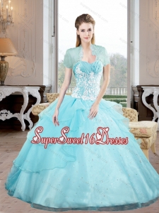 Beautiful Sweetheart 2015 Military Ball Dresses with Appliques and Beading