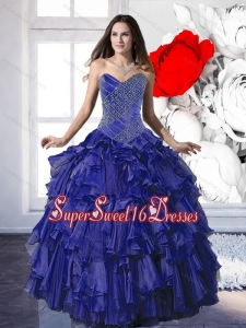 New Style Appliques and Ruffles Sweet 16 Dresses for 2015