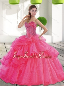 Beautiful Sweetheart 2015 Spring Sweet 16 Ball Gowns with Beading