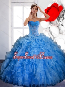 Free and Easy Sweet 16 Ball Gowns with Ruffles and Appliques