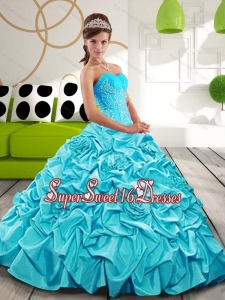 Free and Easy Sweetheart Sweet 16 Ball Gowns with Appliques and Pick Ups