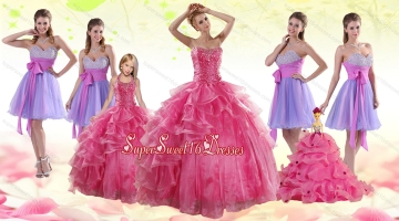 Coral Red Strapless Beading Sweet 16 Dress and Sweetheart Beading Prom Dresses and Halter Top Little Girl Dress
