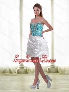 Luxurious Embroidery Quinceanera Dama Dresses in Multi Color for 2015