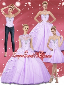 Modest Beading Sweetheart Sweet Sixteen Dresses for 2015