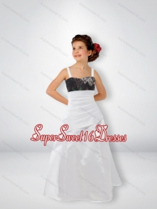Exclusive A Line Straps Camo Little Flower Girl Pageant Dresses with Sweep Train