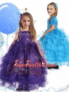 Luxurious Spaghetti Straps Mini Quinceaner Dress with Lace and Ruffled Layers