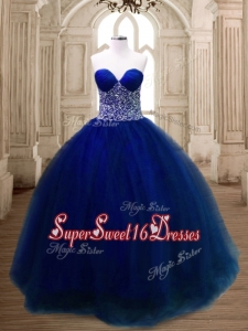 New Arrivals Beaded Tulle Quinceanera Dress in Royal Blue
