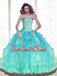 Military Ball Dresses Sweetheart 2015 Quinceanera Dresses with Beading for Summer