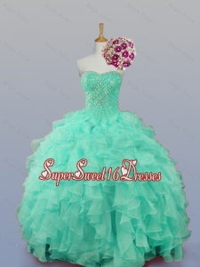 Classical Sweetheart Quinceanera Dresses with Beading and Ruffles