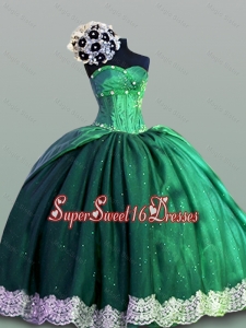 Sweetheart Lace Quinceanera Dresses in Taffeta for 2015