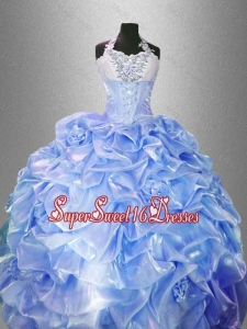 Exquisite Lavender Quinceanera Gowns with Hand Made Flowers