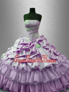 Popular Beaded Quinceanera Gowns with Ruffled Layers