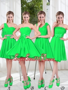 Perfect A Line Short Quinceanera Dama Dress with Ruching