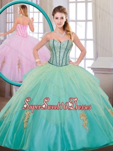 Pretty Quinceanera Dresses with Beading and Appliques