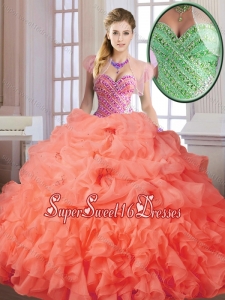 Pretty Spring Sweet 16 Dresses with Beading and Ruffles