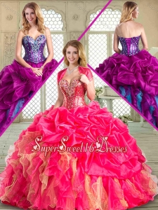 Popular Sweetheart Quinceanera Dresses with Pick Ups and Ruffles