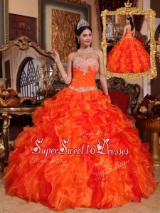 Gorgeous Ball Gown Appliques and Beading Quinceanera Dresses