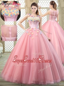 New Style Scoop Sweet Sixteen Dresses with Zipper Up