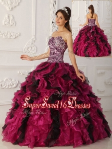Elegant Multi Color Ball Gown Floor Length Quinceanera Dresses