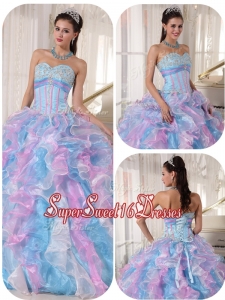 Beautiful Sweetheart Ruffles and Appliques Quinceanera Dresses