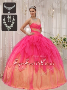Fall Pretty Ball Gown Strapless Quinceanera Dresses with Beading