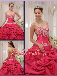 Formal Sweetheart Appliques and Pick Ups Quinceanera Dresses