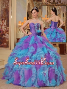 Perfect Multi Color Ball Gown Sweetheart Quinceanera Dresses