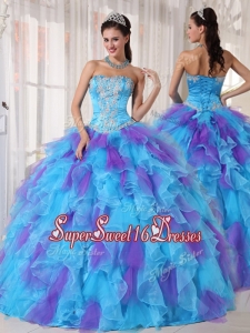 Spring Pretty Ball Gown Beading and Appliques Quinceanera Dresses