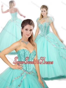 2016 Pretty Sweetheart Beading Sweet Sixteen Dresses for Spring