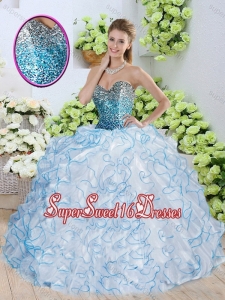 Beautiful Sweetheart Sweet Sixteen Dresses with Sequins and Ruffle